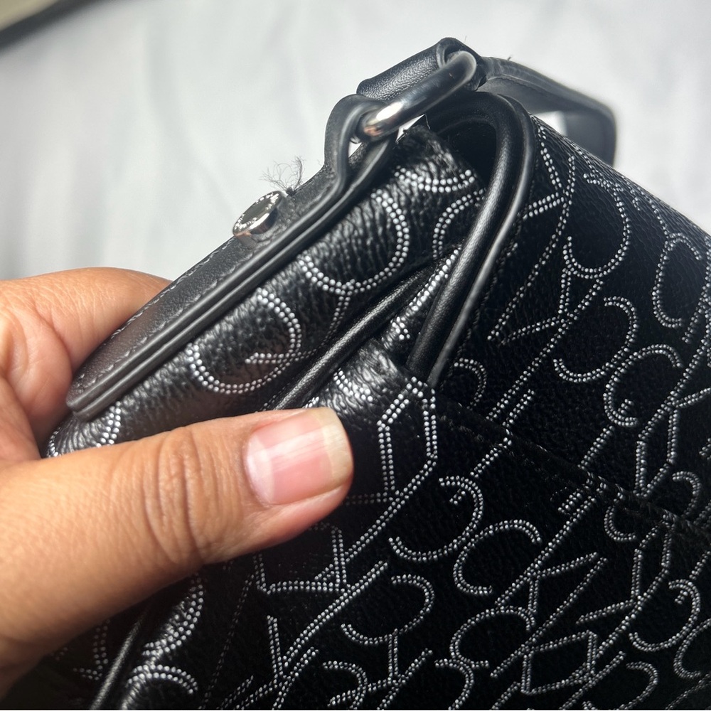Calvin Klein Monogram Black Crossbody Bag - Picture 4 of 8